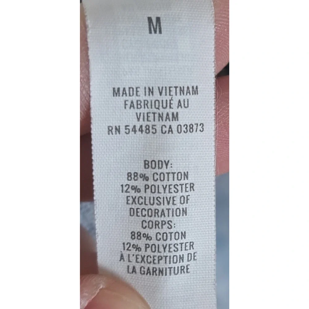 Aerie Women Medium Denim Color block Drawstring Waist Raw Hem Y2k  Denim Shorts